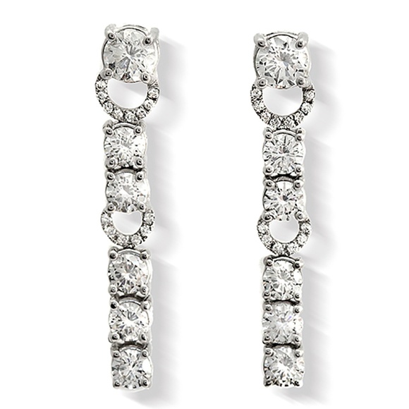 Non branded Jewelry - Fine 18K Gold 7.29 Ct Natural Diamonds Earrings